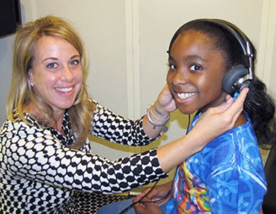 Comfortable hearing testing.