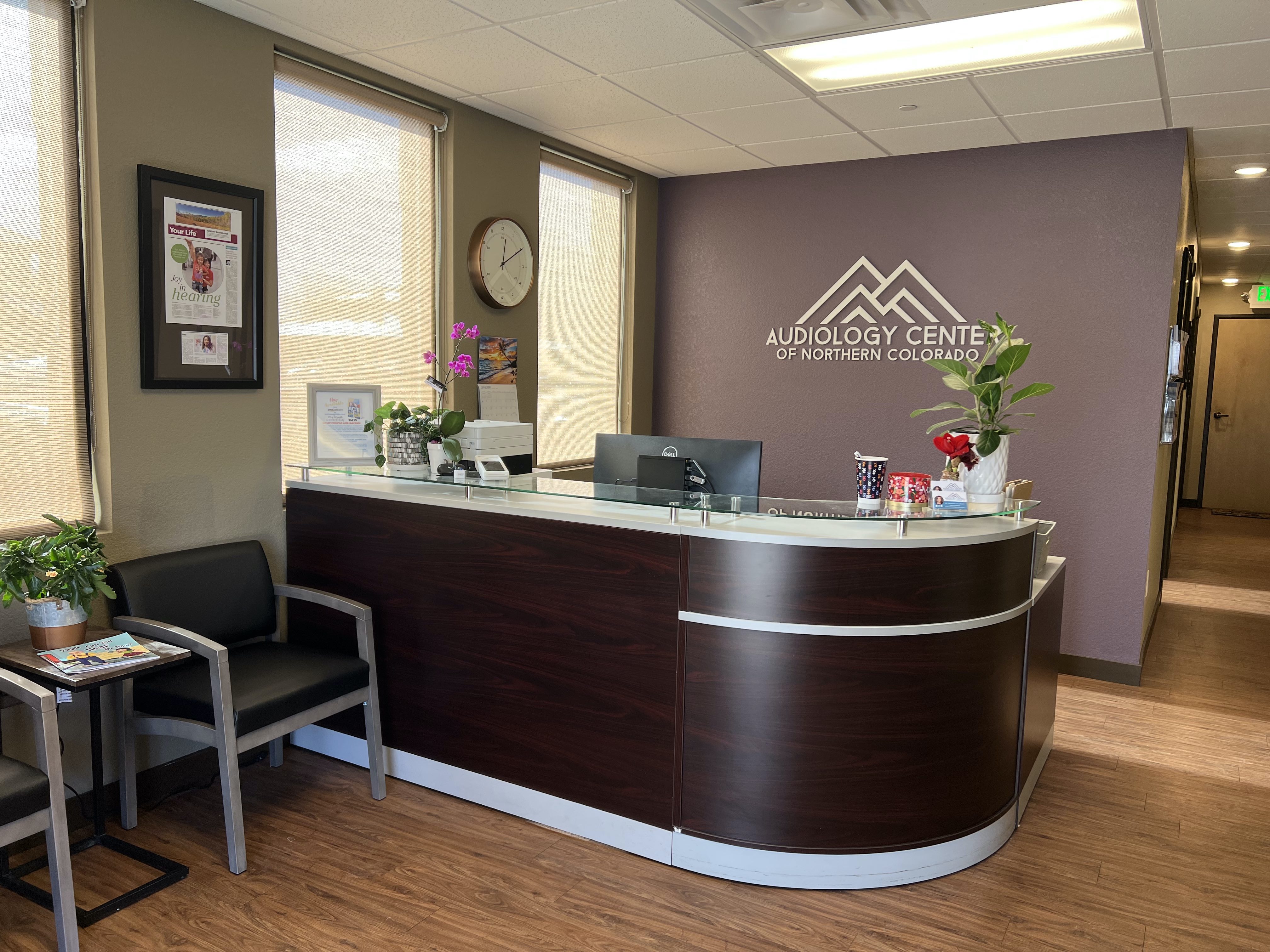 Front desk area