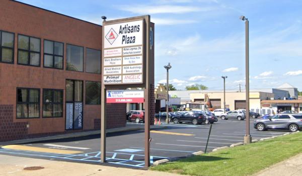 Location sign Artisans Plaza