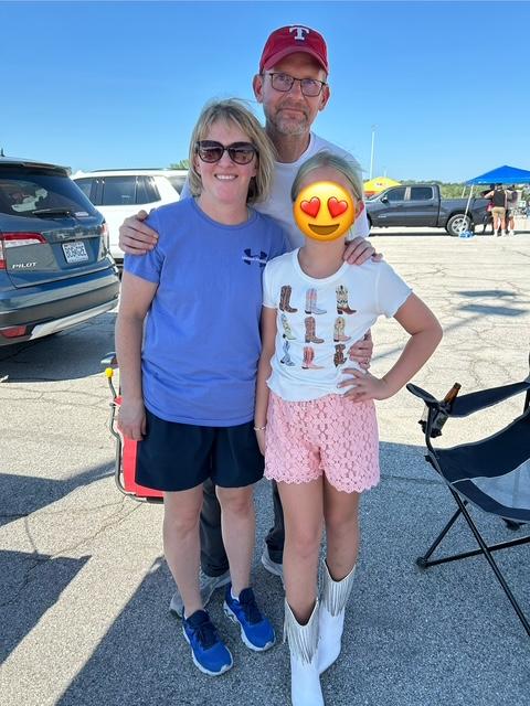 Dr. Richbourg, her husband Daniel and their daughter. 
