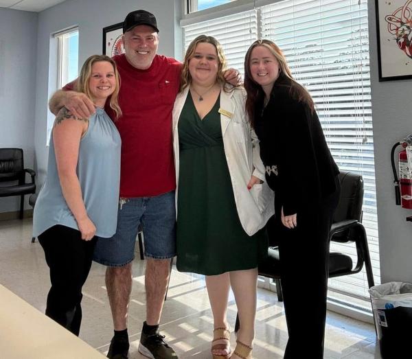 Crystal River Staff with a patient 