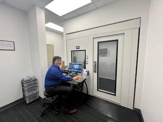 Spacious sound booth