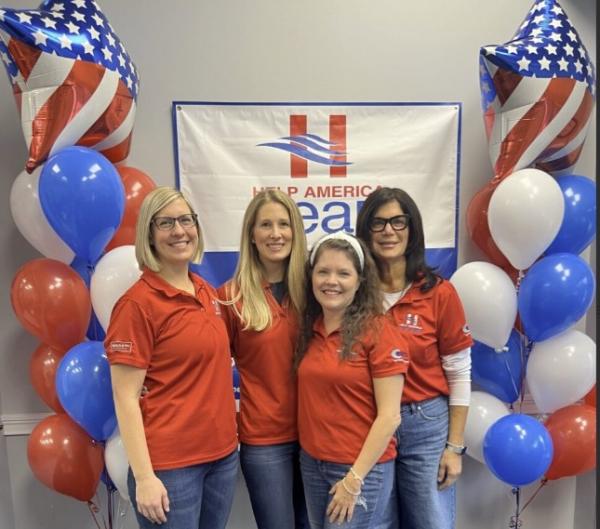 Dr Katelyn, Dr Tracey, Dr Tara, and Dr Lori at the Help America Hear Giving Day Event