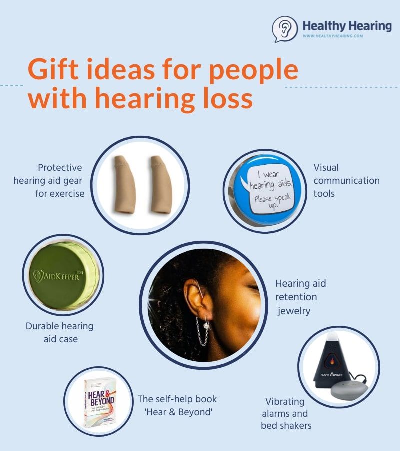 Healthy Hearing's gift ideas for people with hearing loss or tinnitus.