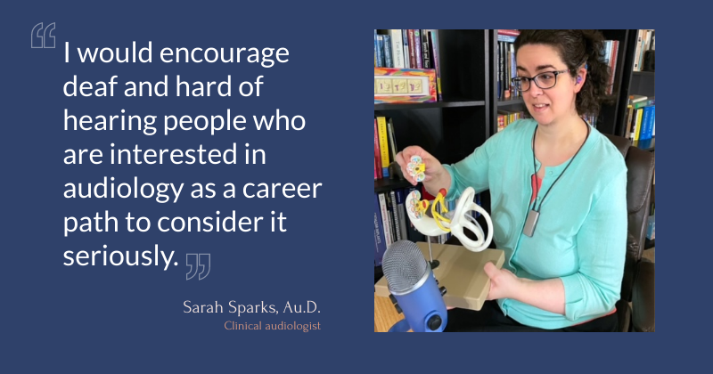 Audiologist Sarah Sparks