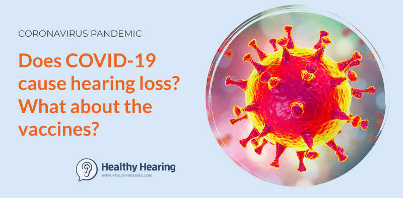Illustration asking: Does COVID-19 cause hearing loss?