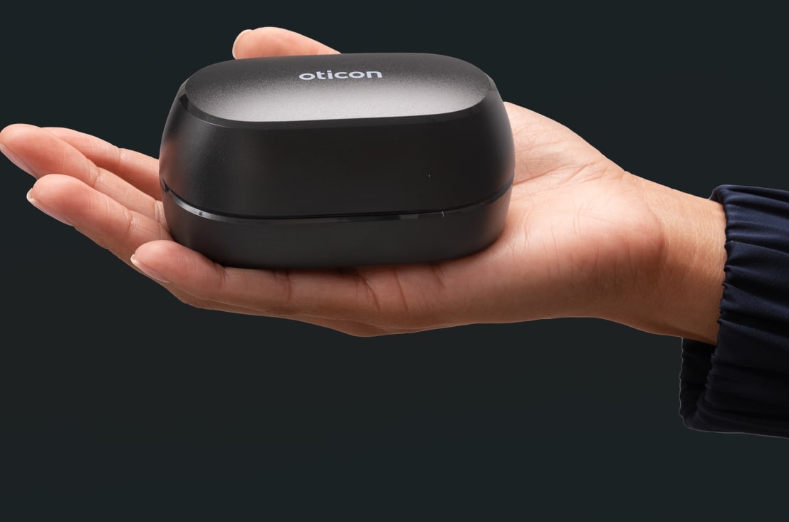 Charger for Oticon Zeal hearing aids.