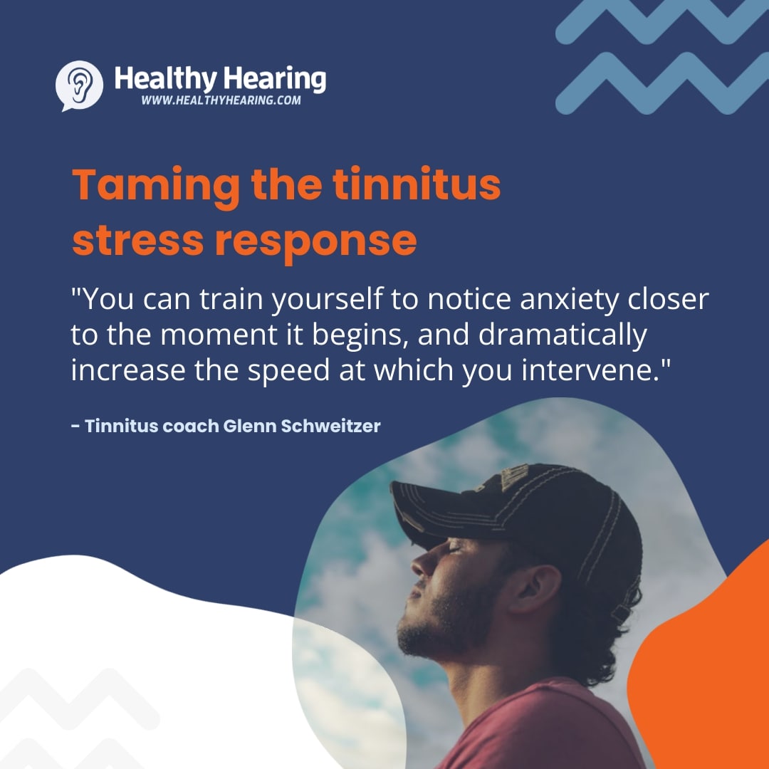 Infographic about taming the tinnitus stress response. 